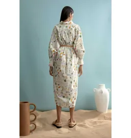 Alemais Golden Hands Shirt Dress Multi Size AU 8 for rent on The Volte - image 4