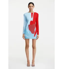 Significant Other Alia Mini Dress Crimson Stencil Size AU 12 for rent on The Volte - image 1