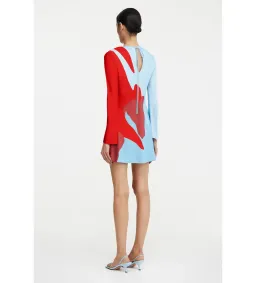 Significant Other Alia Mini Dress Crimson Stencil Size AU 12 for rent on The Volte - image 3