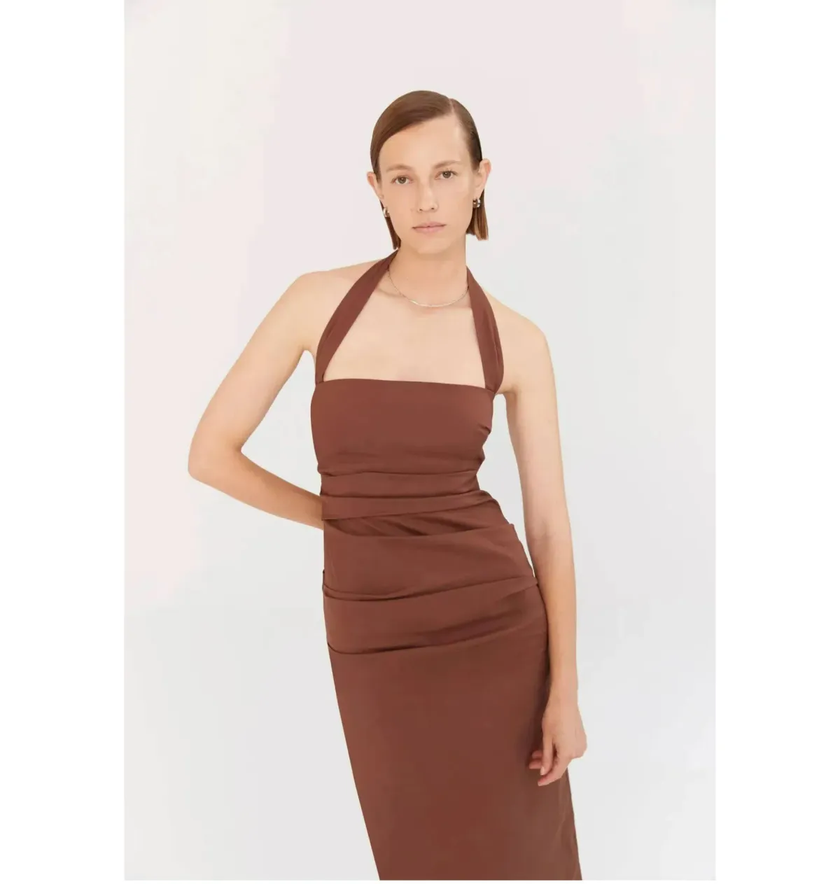 Sir the Label Nikki Gown in Brown Size 1 / AU 8 - Image 5