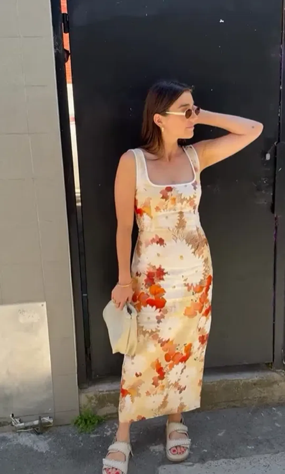 Sir The Label Jessamine Midi Dress Floral Size 10 for rent on The Volte - main image