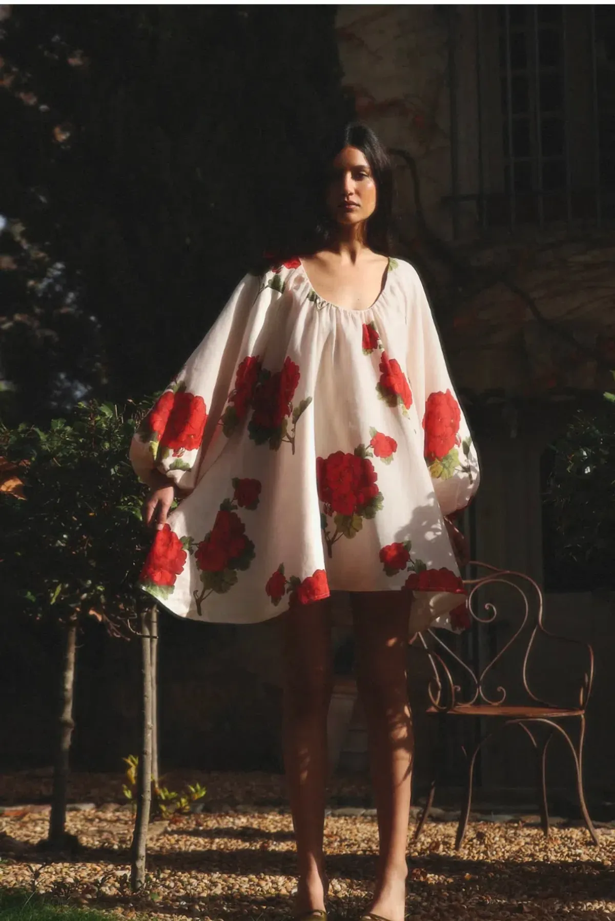 Morton Mac Cordelia Mini Dress Print Size Petite 6 - Image 4