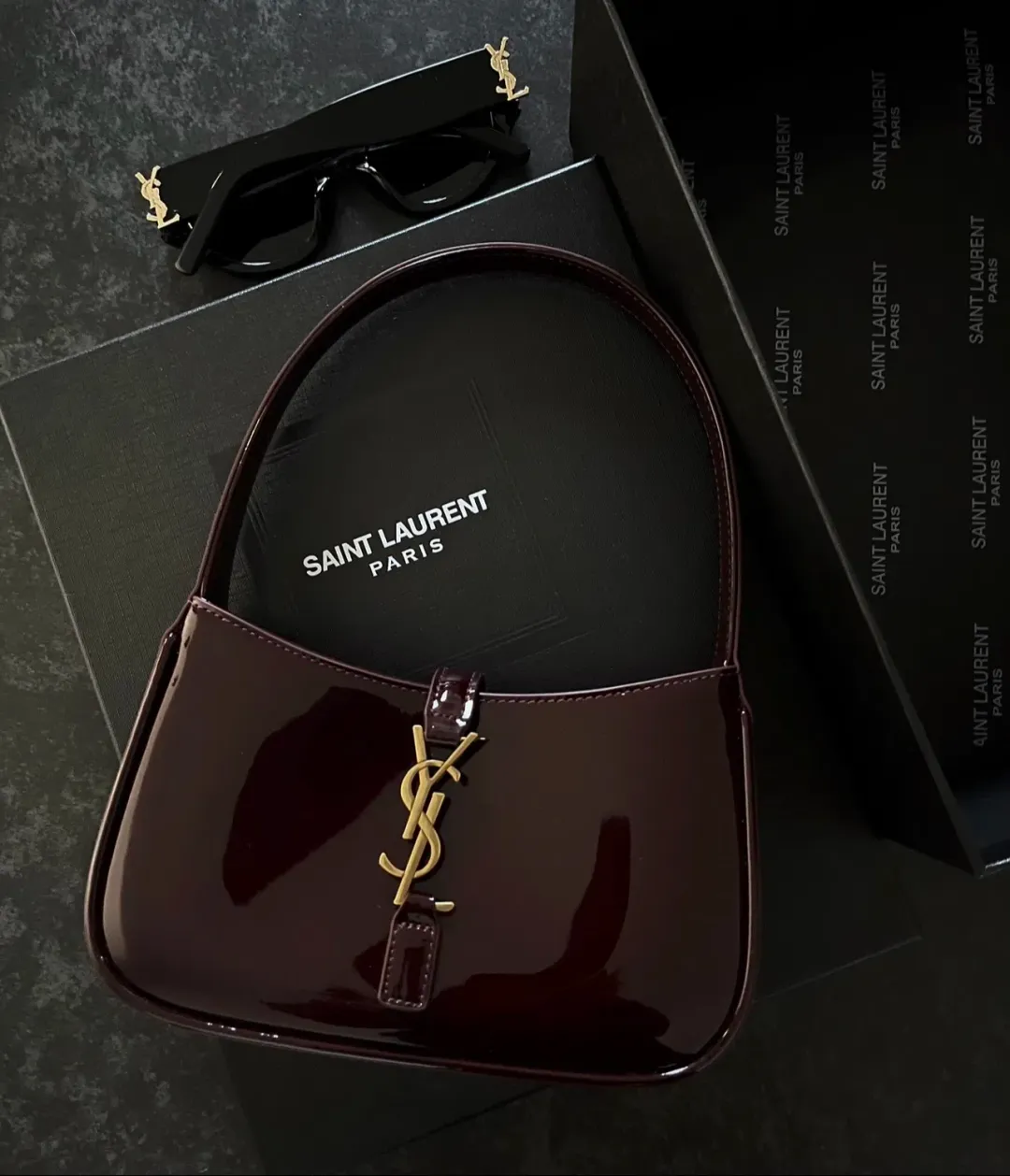 Saint Laurent Red Mini Le 5 À 7 for rent on The Volte - main image