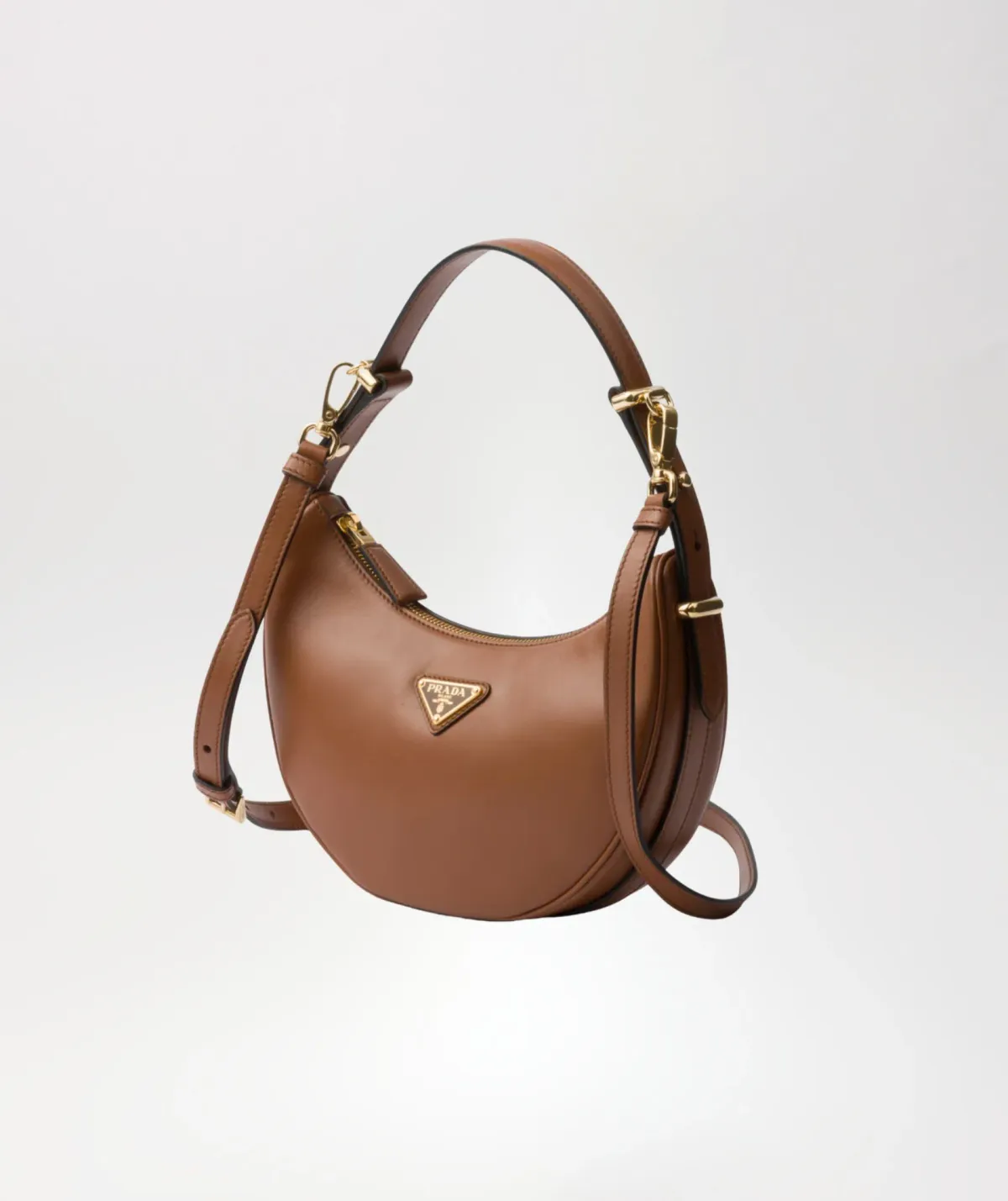 Prada Brown Arqué Shoulder Bag - Image 2