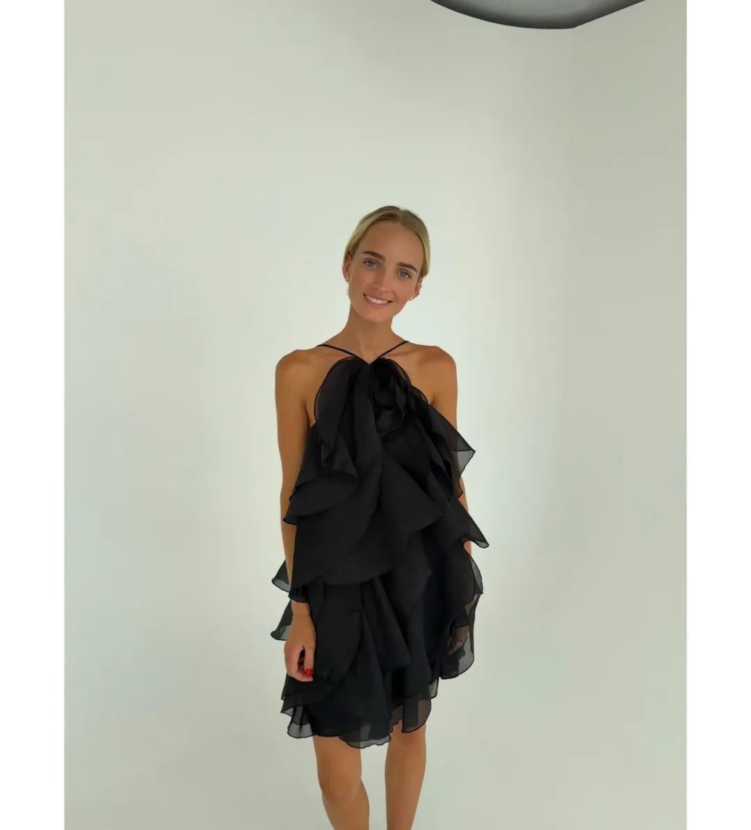 Aje Pandorea Mini Dress Black Size 8 for rent on The Volte - main image