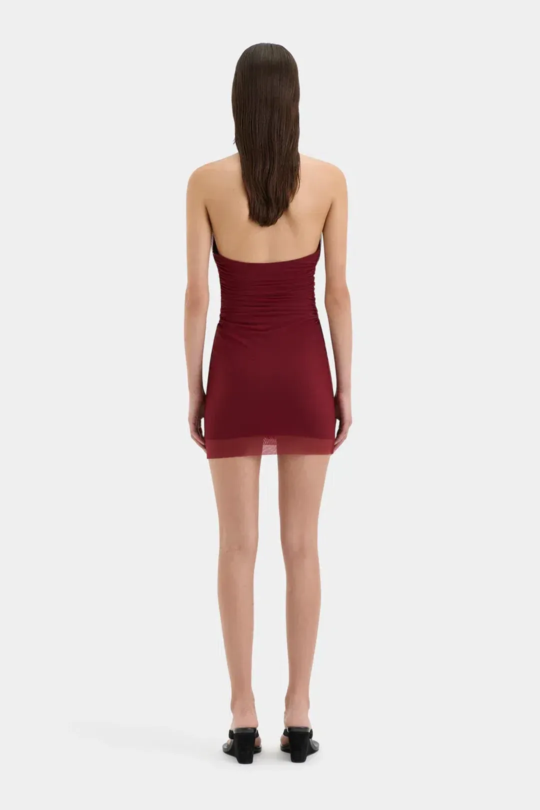 SIR Jaques Halter Mini Dress Berry Size AU 10 for rent on The Volte - main image
