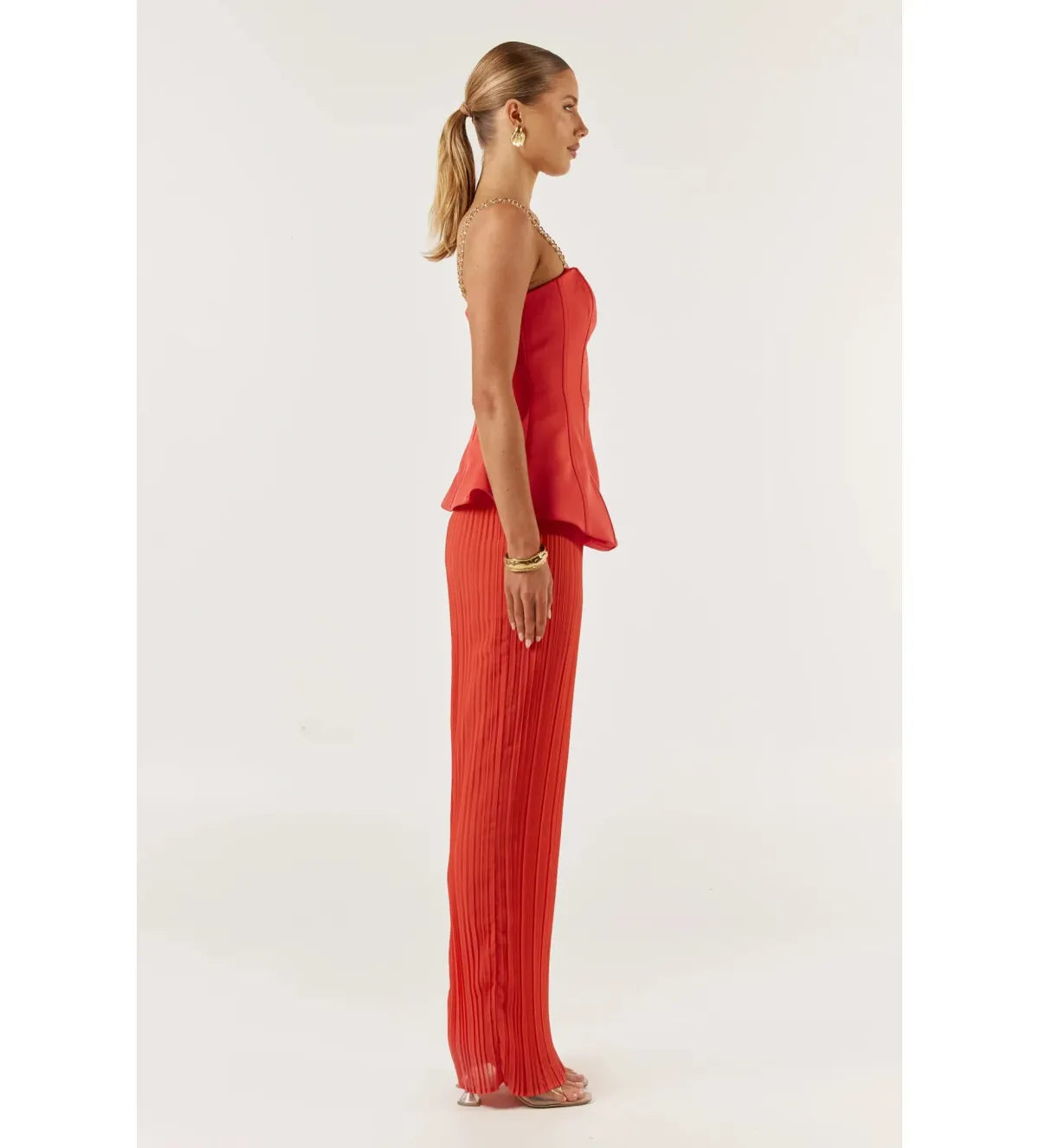 She is OLLÁ Marcelle Maxi Dress Red Size XS/AU 6 - Image 5
