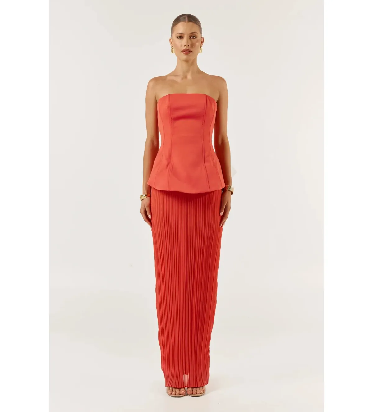 She is OLLÁ Marcelle Maxi Dress Red Size XS/AU 6 - Image 1