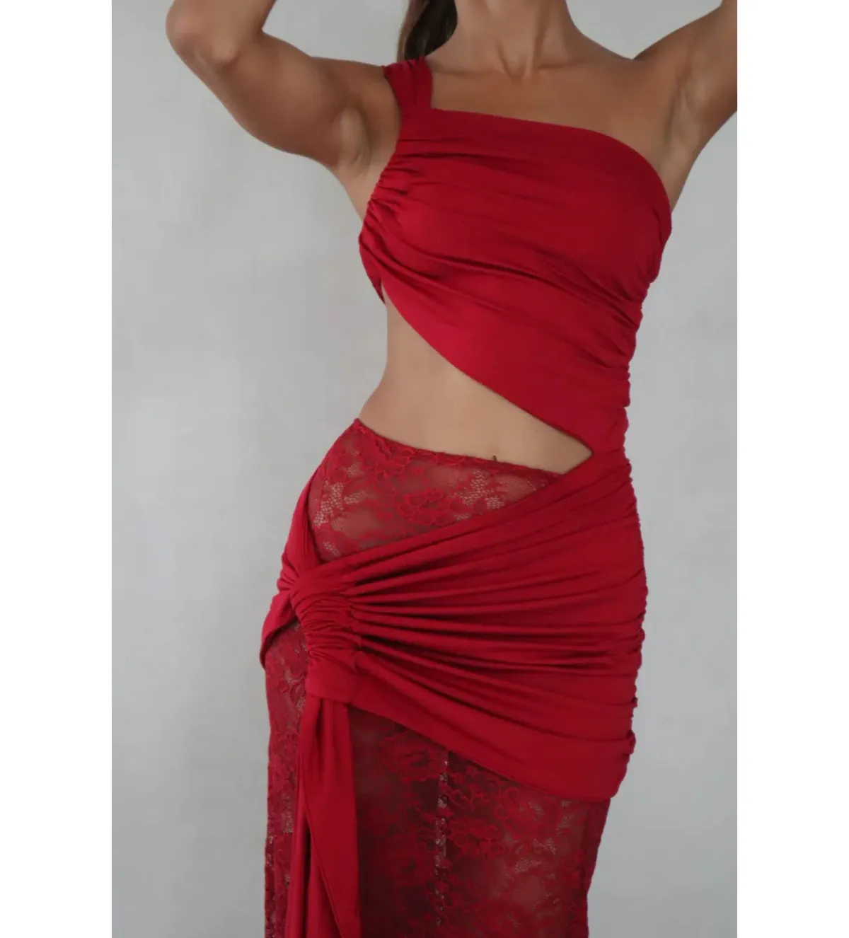 Deconduarte Paradiso Maxi Dress Berry Size XS/AU 6 - Image 3