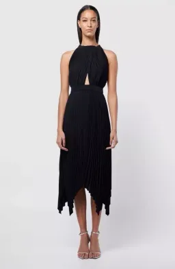 Mossman Rapture Midi Dress Black Size 8 for rent on The Volte - image 1