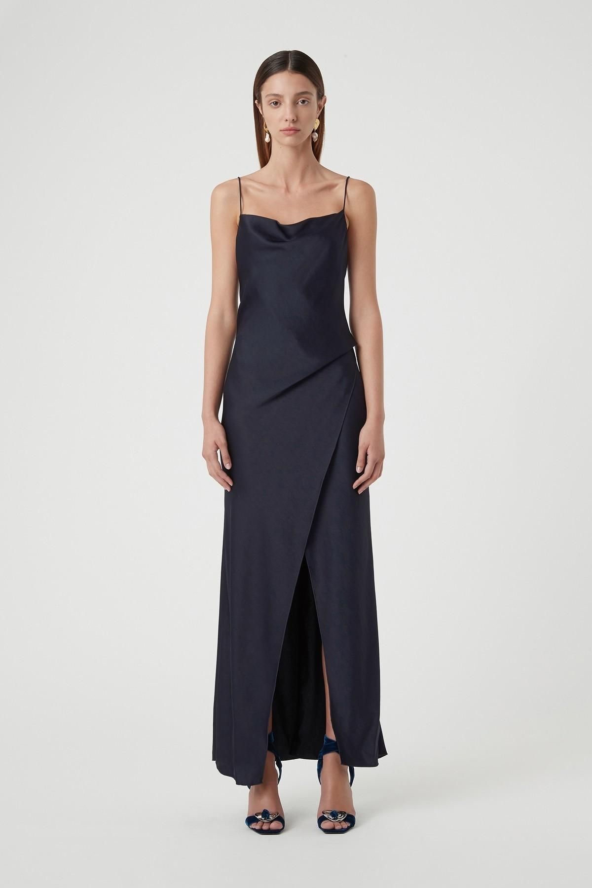 Bowery Slip Dress Navy Size 6 - Image 1