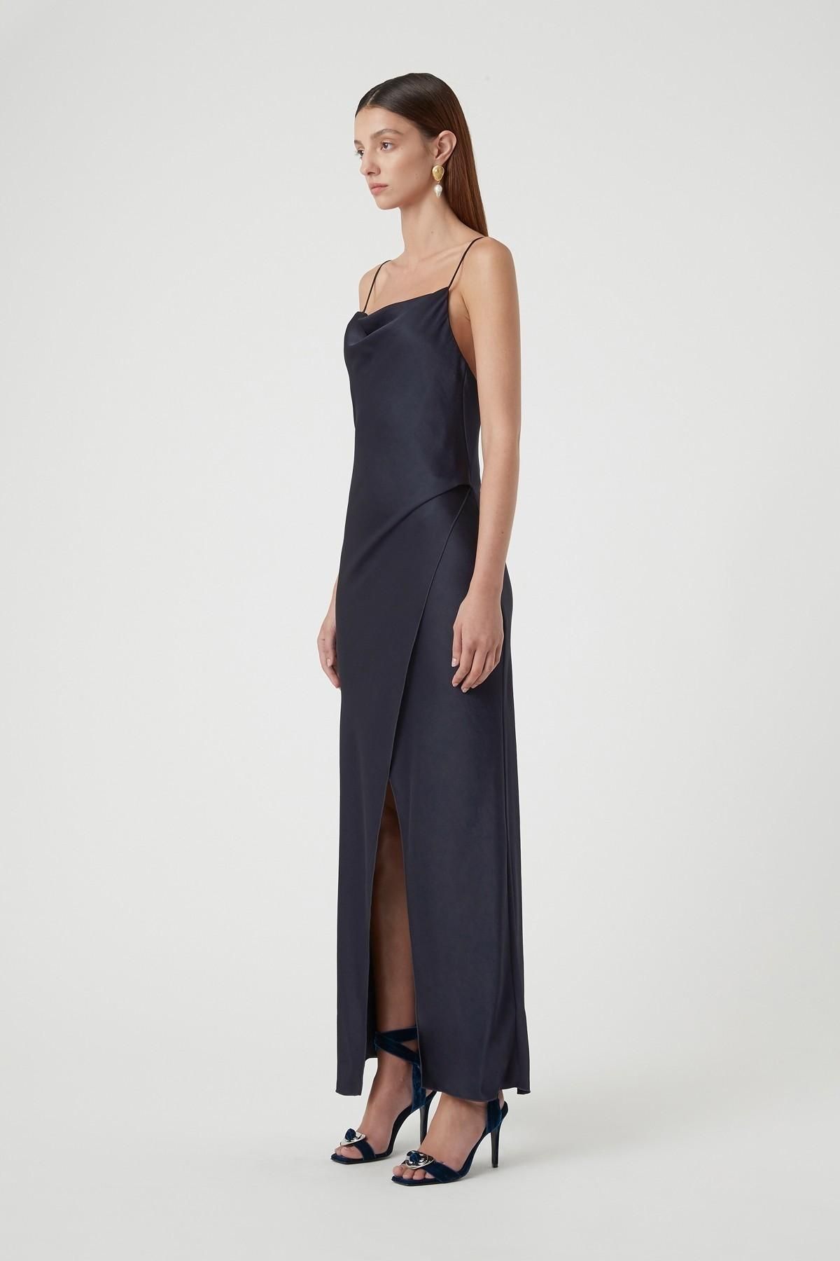 Bowery Slip Dress Navy Size 6 - Image 4