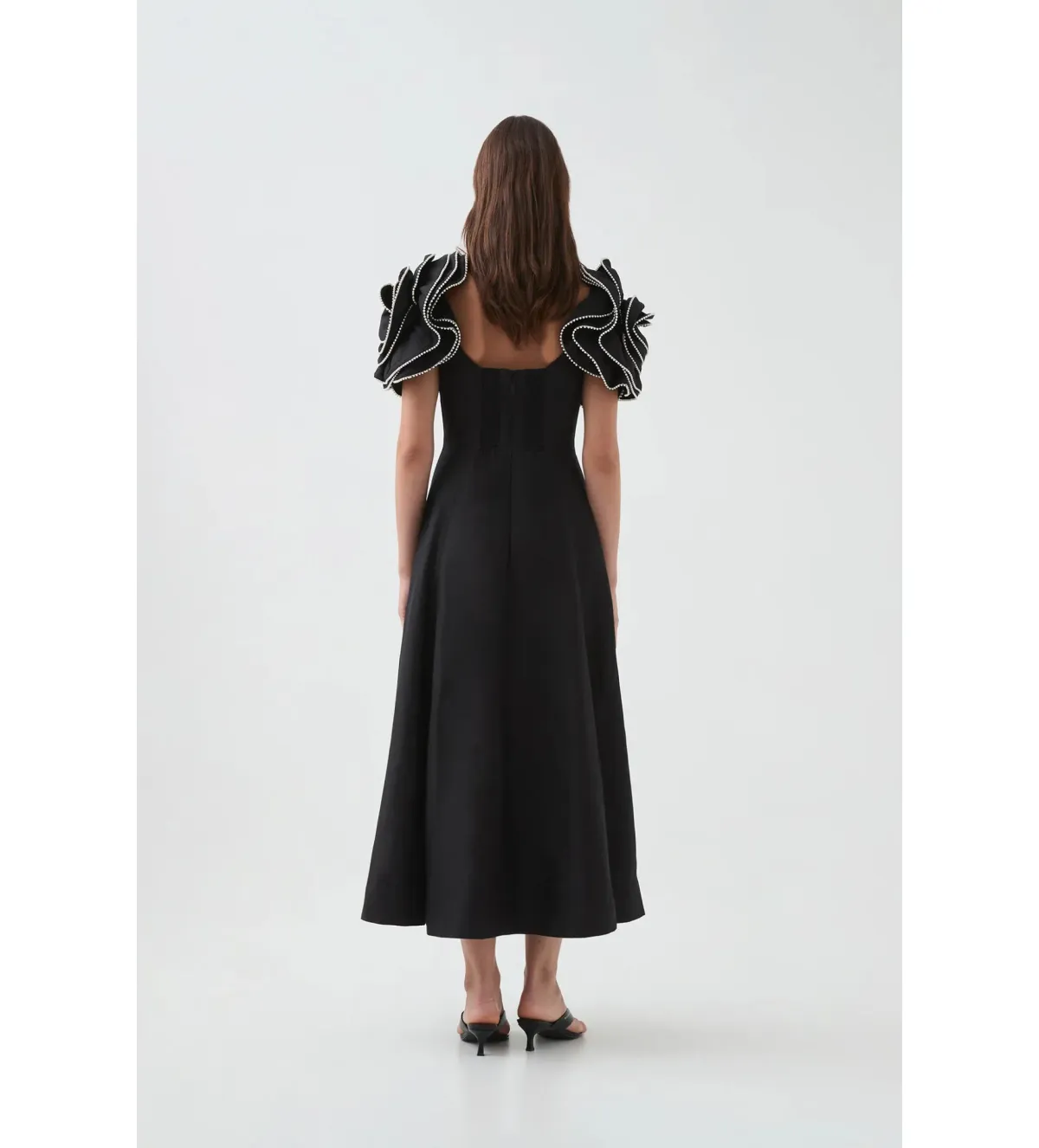 Aje Twyla Midi Dress Black Size 12 - Image 5
