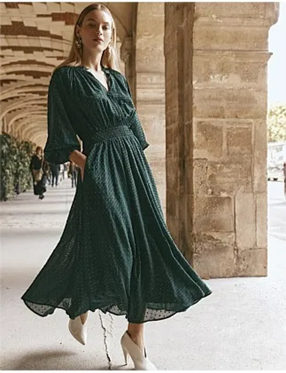 Eb&ive Ayana Maxi Dress Peacock Size M/Au 10 for rent on The Volte - main image
