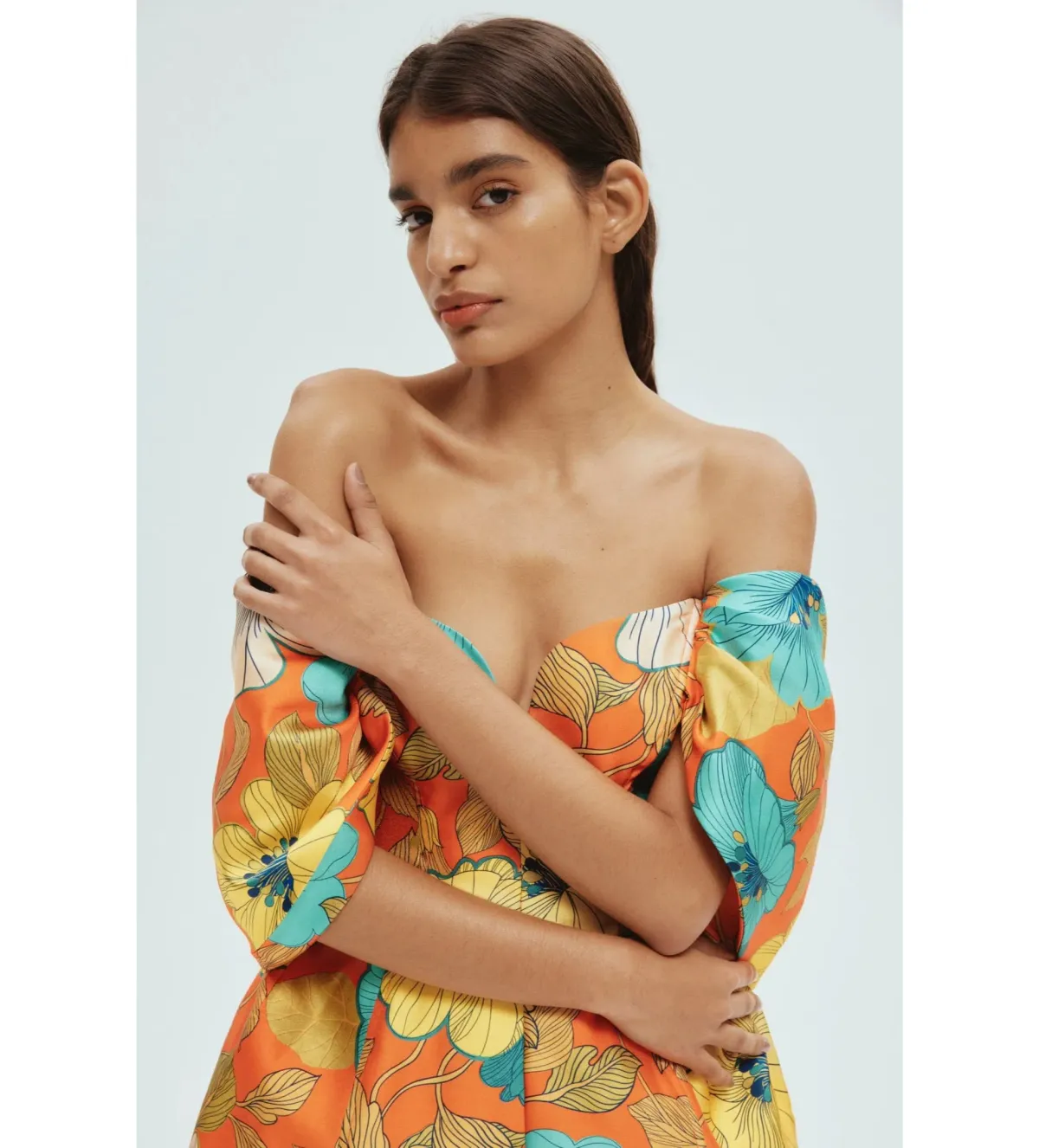 Alemais Piato Sculpt Mini Dress Floral Size 6 - Image 2