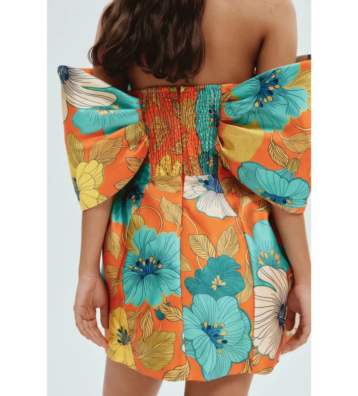 Alemais Piato Sculpt Mini Dress Floral Size 6 - Image 4