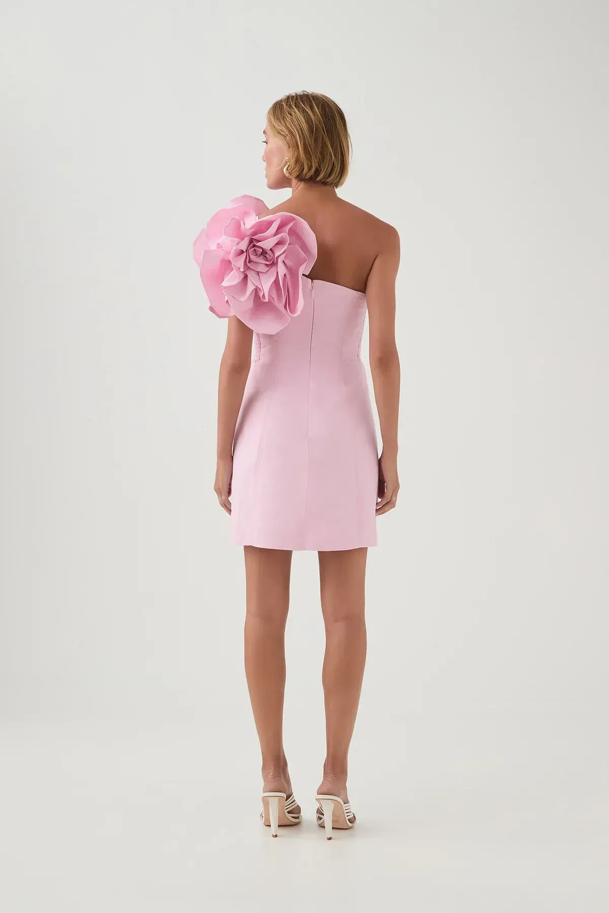 Aje Florence Mini Dress Lilac Blush Size 8 - Image 3