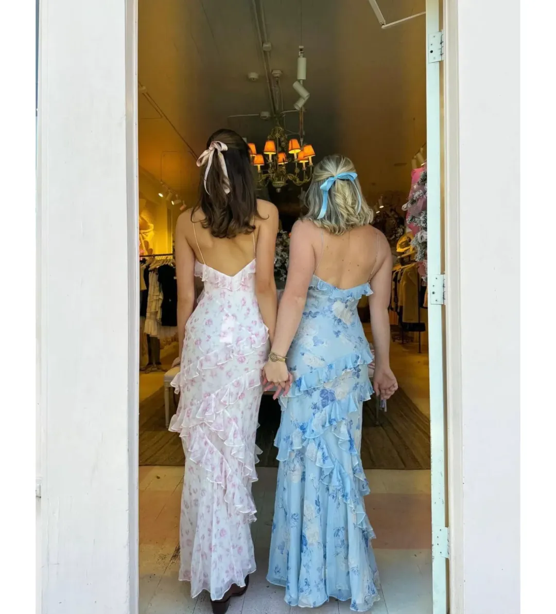 LoveShackFancy Whisper Blue Rialto Maxi in Blue Size US4/ AU 8 for rent on The Volte - main image