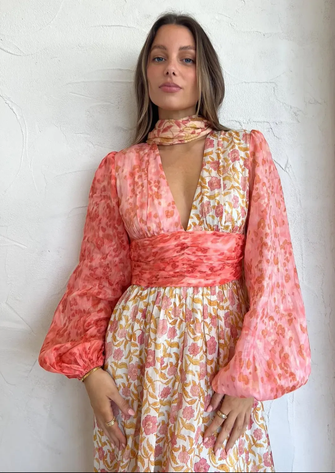 Kate Ford The Argos Neck Tie Gown in Chloe Size 8 for rent on The Volte - main image