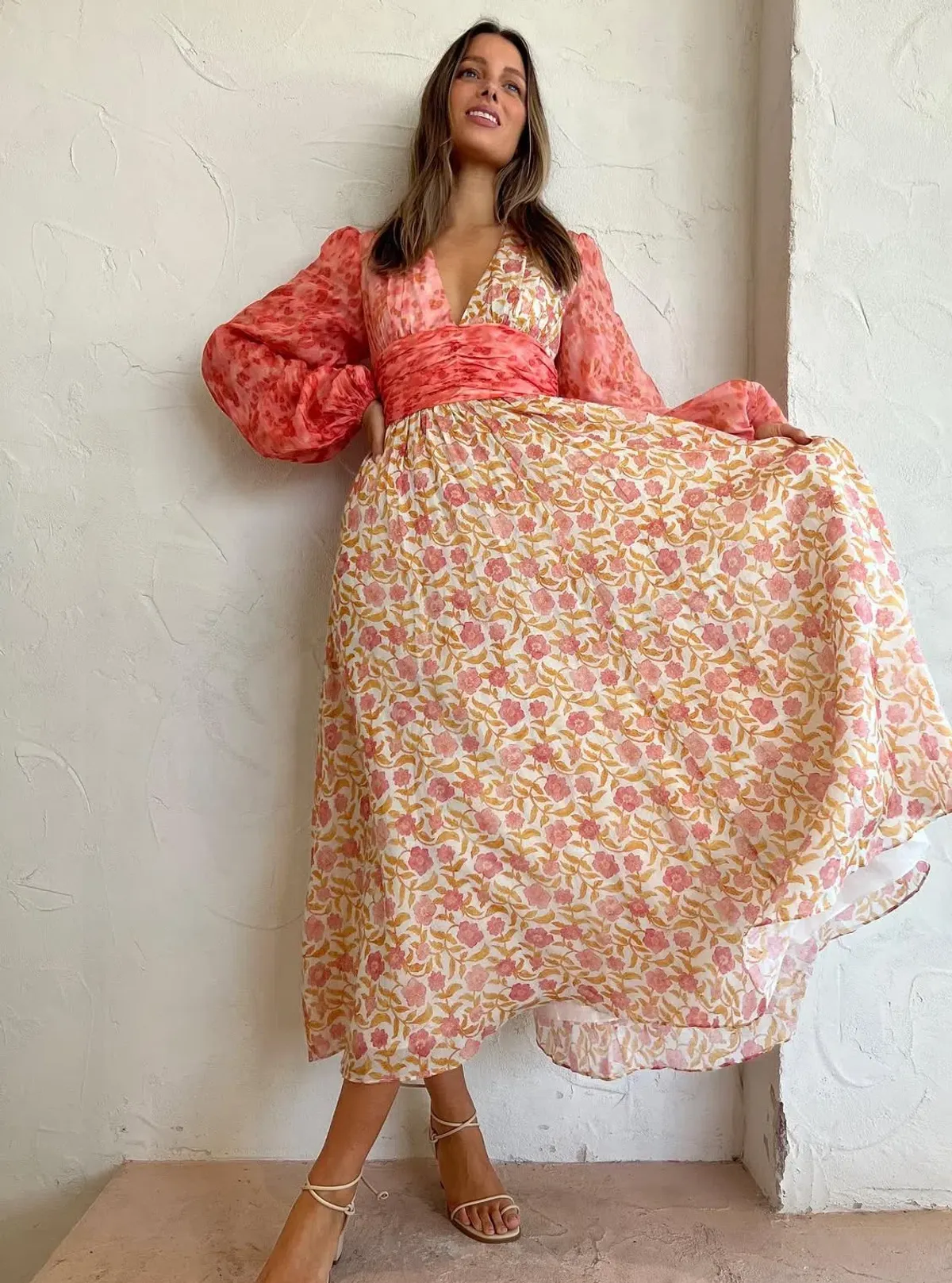 Kate Ford The Argos Neck Tie Gown in Chloe Size 8 for rent on The Volte - main image