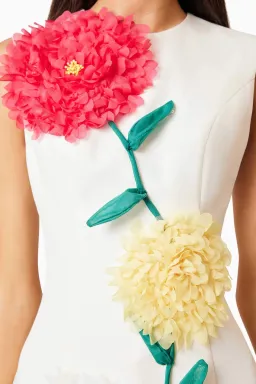 Elliat Buttercup Embroidered Mini Dress in Ivory Size XL /AU 12/14 for rent on The Volte - image 5