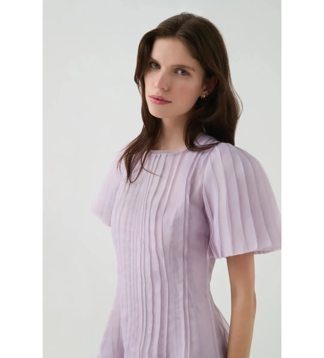 Aje Nova Pleated Midi Dress Size AU 12 for rent on The Volte - main image
