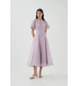 Aje Nova Pleated Midi Dress Size AU 12 for rent on The Volte - image 1