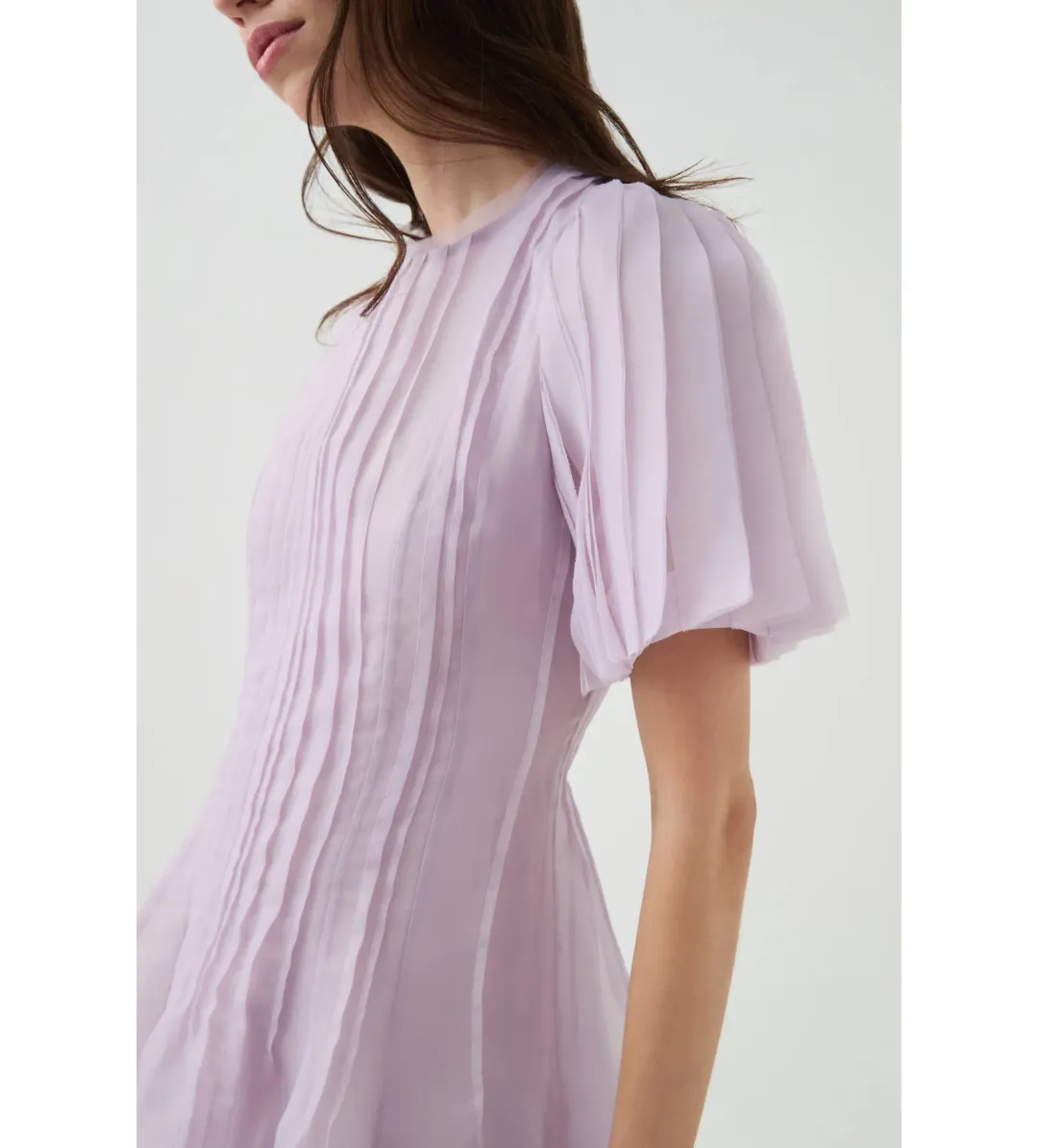 Aje Nova Pleated Midi Dress Size AU 12 for rent on The Volte - main image