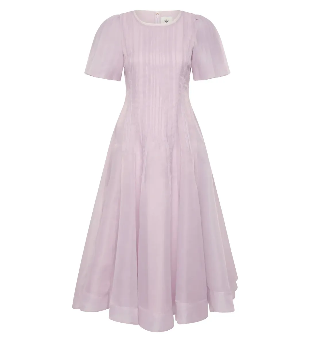 Aje Nova Pleated Midi Dress Size AU 12 for rent on The Volte - main image
