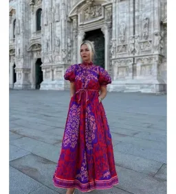 Zimmermann Raie Swing Maxi Dress Multi Floral Size 2/AU 12 for rent on The Volte - image 4