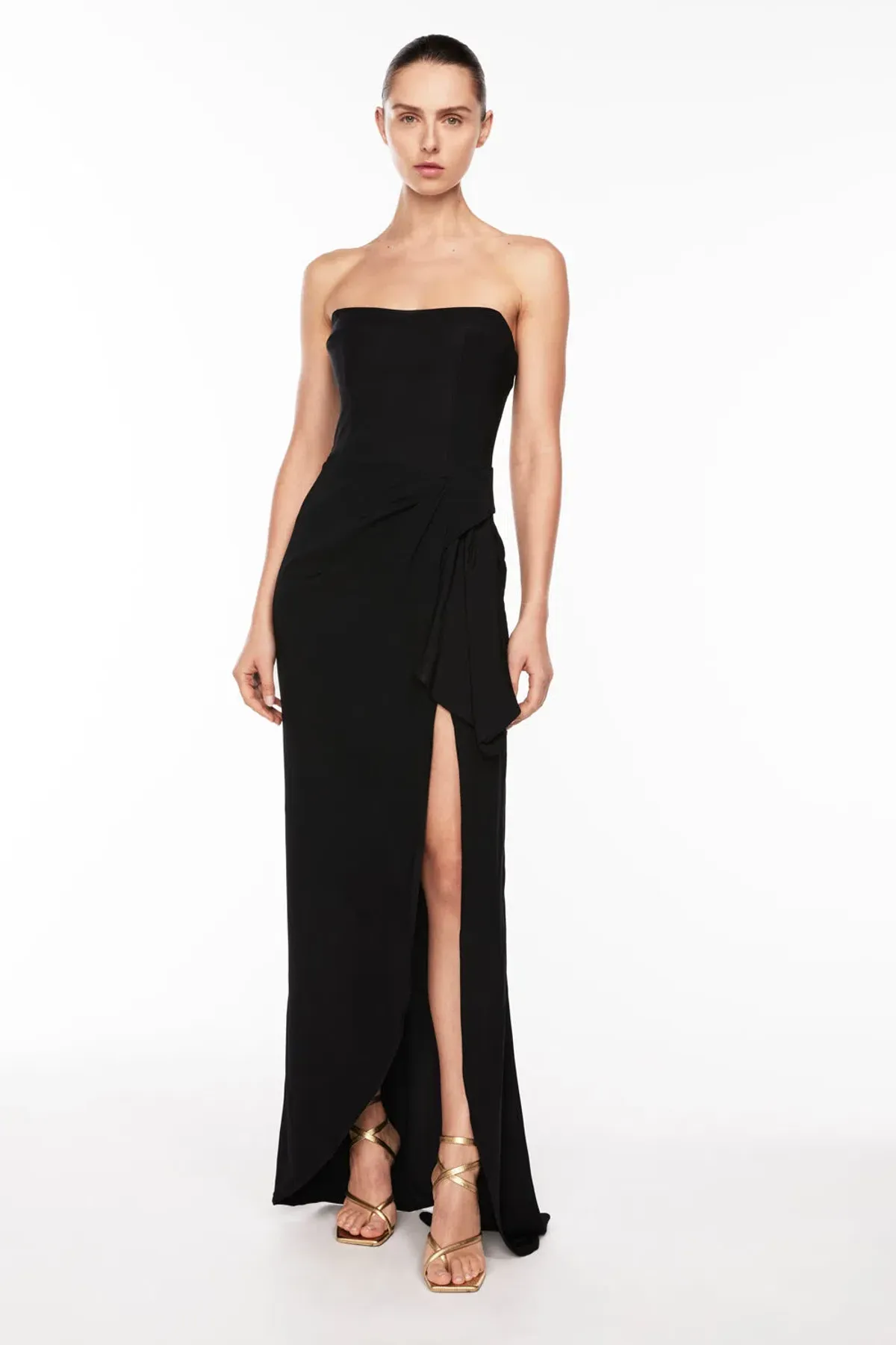Manning Cartell Asymmetrical Games Maxi Gown Black Size AU 4 - Image 2