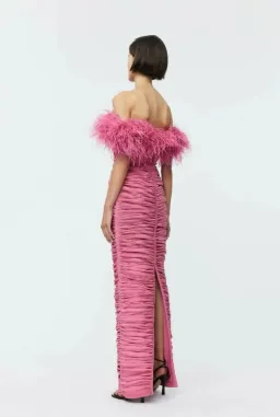 Rachel Gilbert Zion Midi Dress in Pink Size 4 / AU 14 for rent on The Volte - image 3