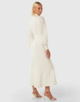Forever New Allegra Lace Detail Dress Maxi Ivory Size AU 12 for rent on The Volte - image 4