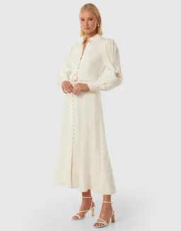 Forever New Allegra Lace Detail Dress Maxi Ivory Size AU 12 for rent on The Volte - image 3