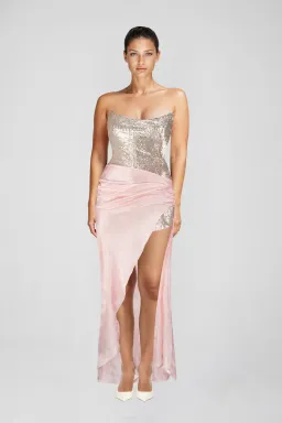 Atoir The Clara Gown Vintage Pink and Silver Size 10 for rent on The Volte - image 5
