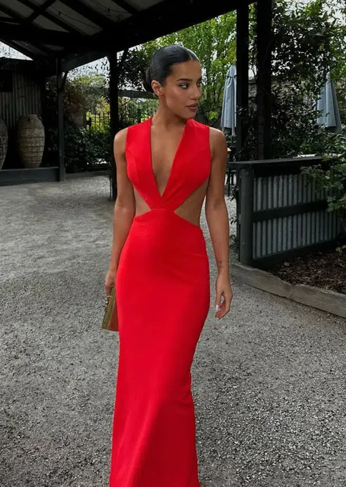 Effie Kats Valencia Gown in Orange Size S / AU 8 - Image 2