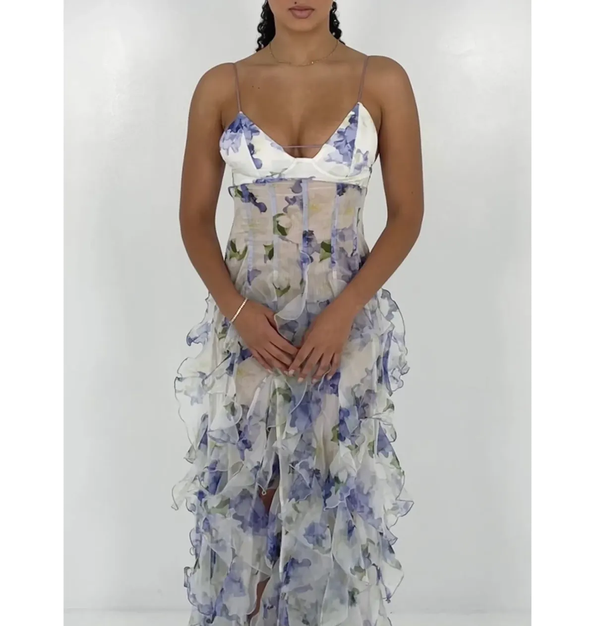 Menti Iris Flower Maxi Dress Floral Size XS / AU 6 - Image 3