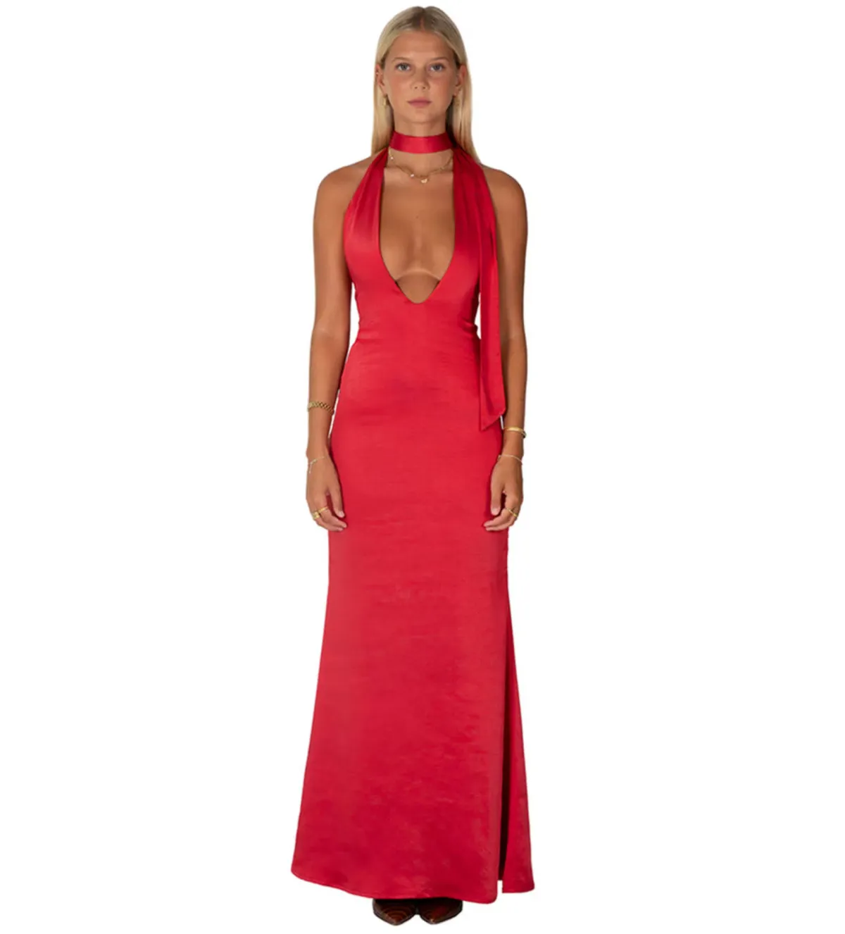 I Am Delilah Margot Maxi Dress Cherry Size XS/Au 6 - Image 1