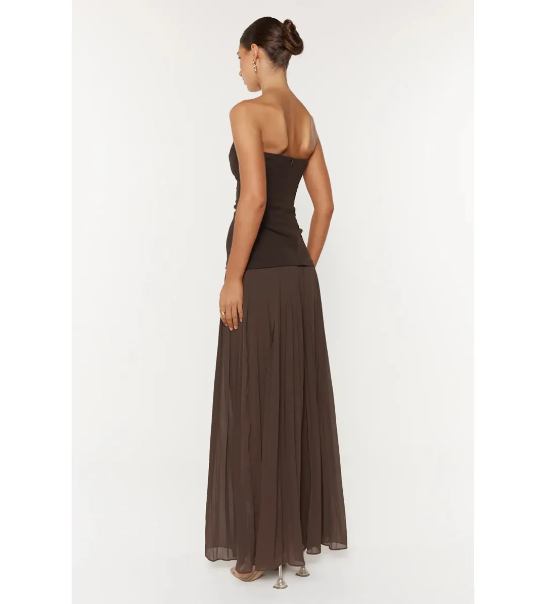 She Is OLLÁ Nicolette Dress Espresso Size S / AU 8 for rent on The Volte - main image