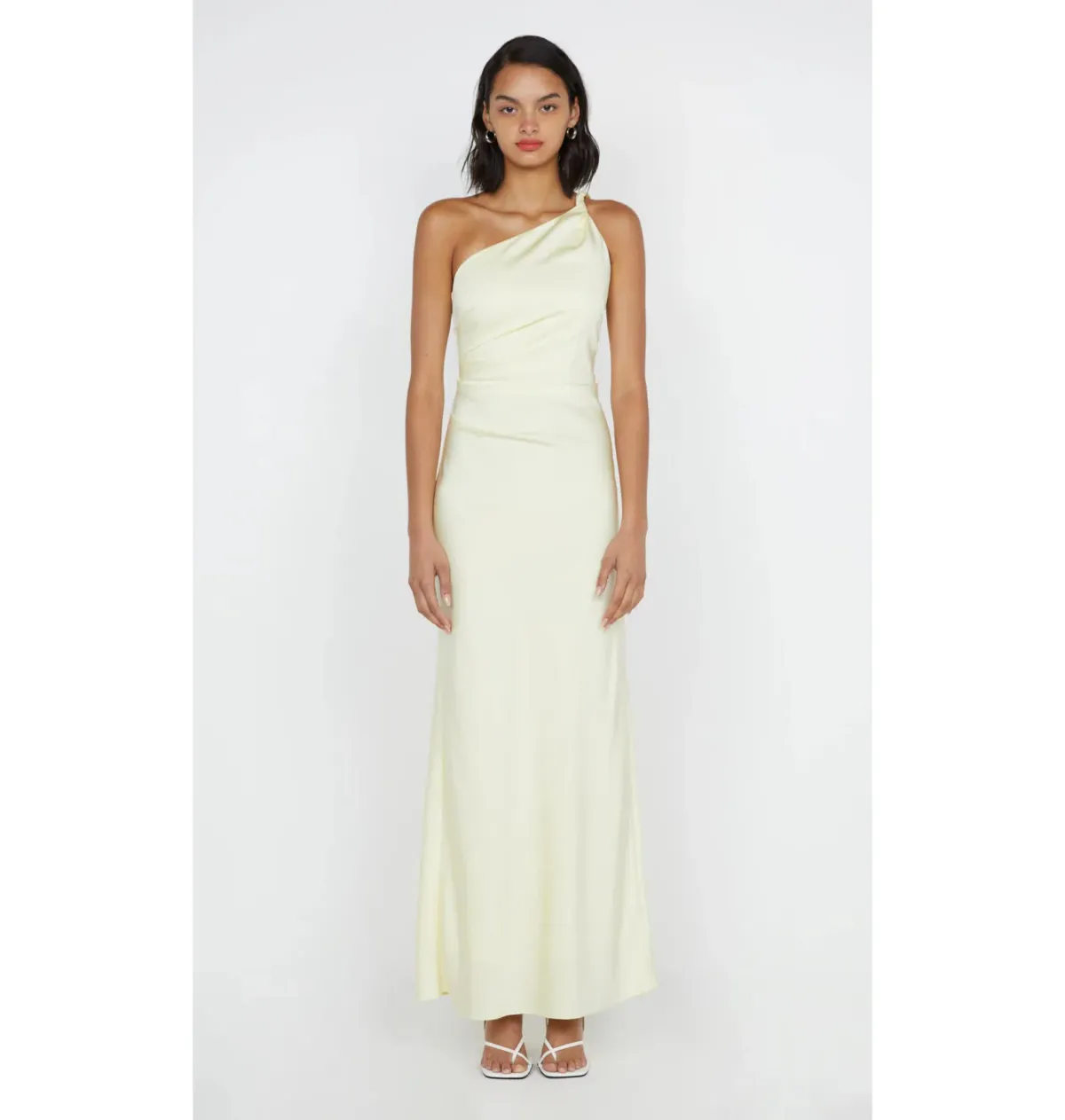 Bec & Bridge Lunetta Asym Dress in Ice Yellow Size AU 10 - Image 1