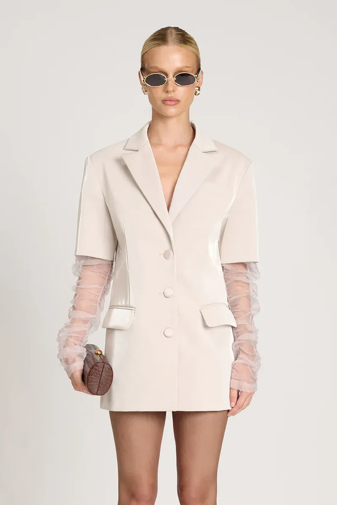 Eliya The Label Carter Dress in Cream Size 8 for rent on The Volte - main image
