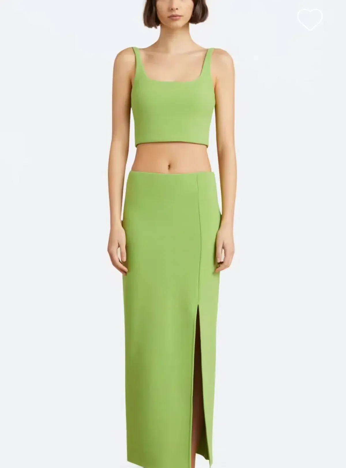 Bec & Bridge Karina Maxi Skirt & Bodice Sweet Pea Green Size 8 for rent on The Volte - main image