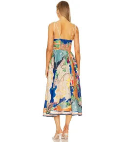 Zimmermann The Alight Picnic Midi Dress in Nautical Map Print Size 2 / AU 12 for rent on The Volte - image 3