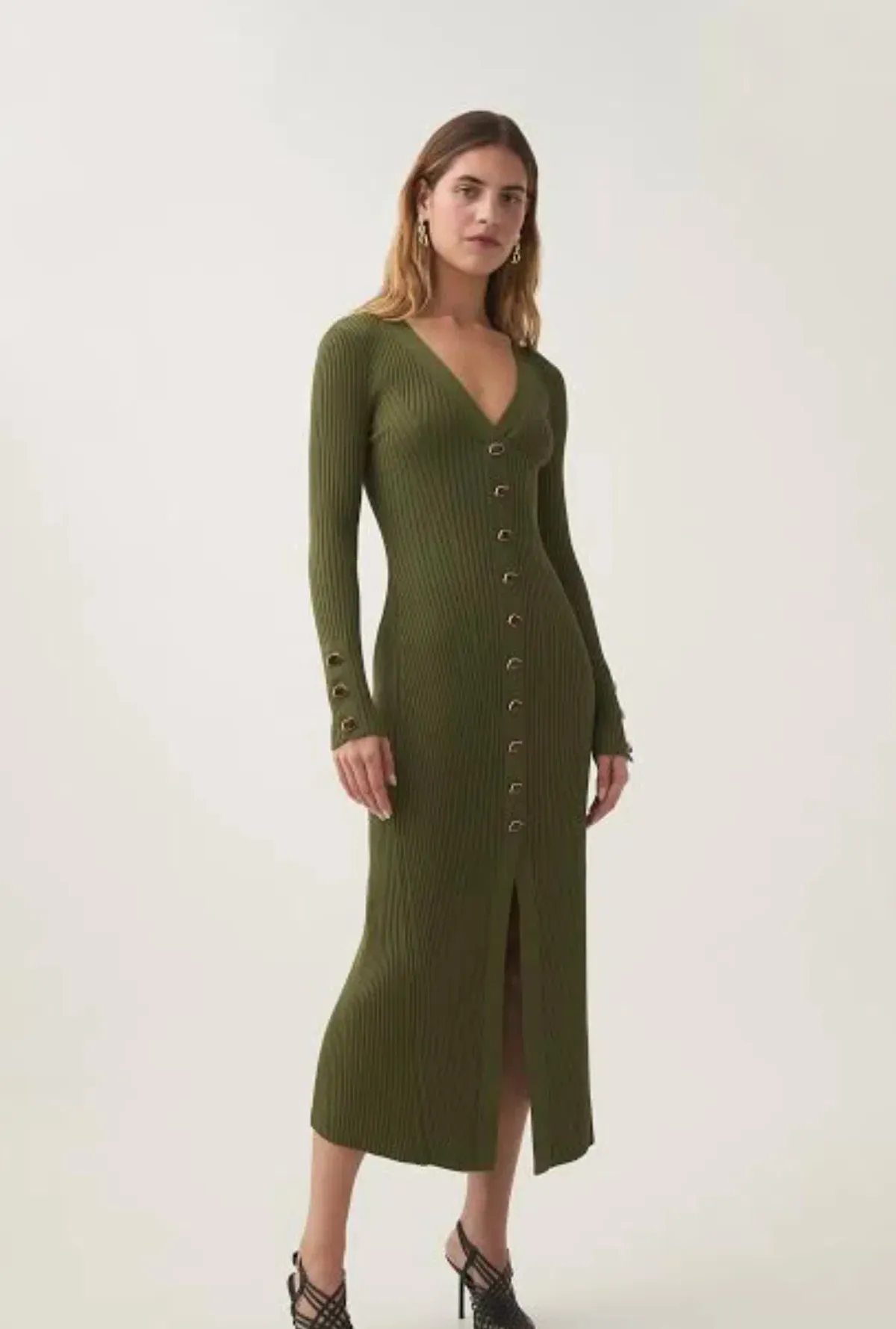 AJE Ondine Midi Dress Size 12 for rent on The Volte - main image