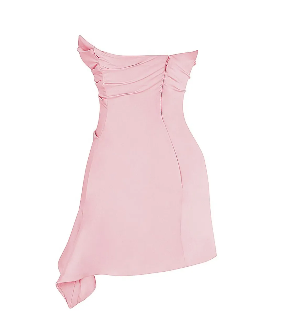 House of CB Jasmine Draped Strapless Corset Mini Dress Rose Pink Size XS/AU 6 for rent on The Volte - main image