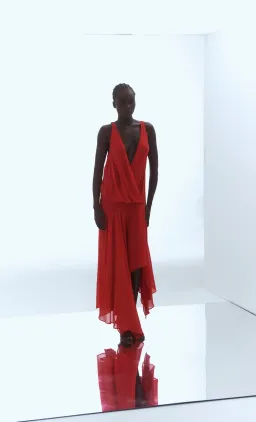Bec & Bridge Rhone Wrap Asym Dress Chilli Size 10 for rent on The Volte - image 1