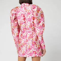 Rotate by Birger Christensen Number 1 Mini Dress Floral Raspberry Rose Size 10 for rent on The Volte - image 2