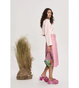 Alemais Inez Skirt In Pink Size 8 for rent on The Volte - image 2