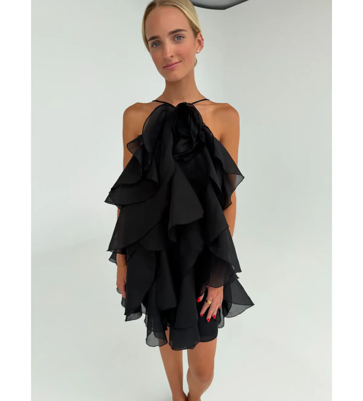 Aje Pandorea Mini Dress in Black Size AU 6 - Image 2