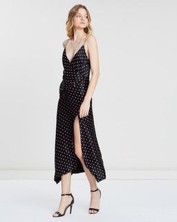 Bec & Bridge Kylie Midi Dress Black Print Size AU 8 for rent on The Volte - image 2